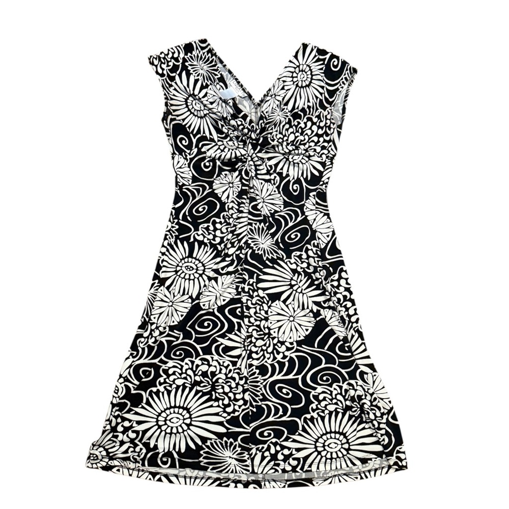 Lizzatti Petite Sleeveless Twist Front Dress Size Medium